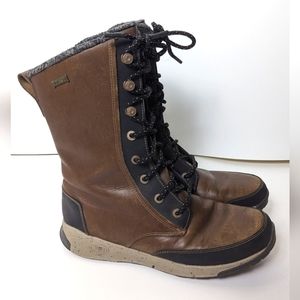 Chaco Brown and Black Women's Winter Rain Boots